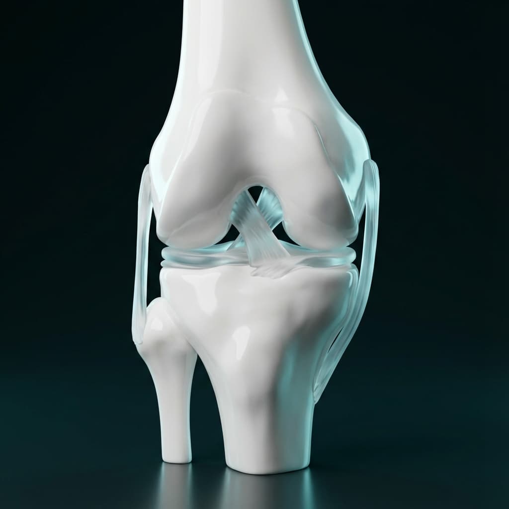 Knee joint anatomy visualization