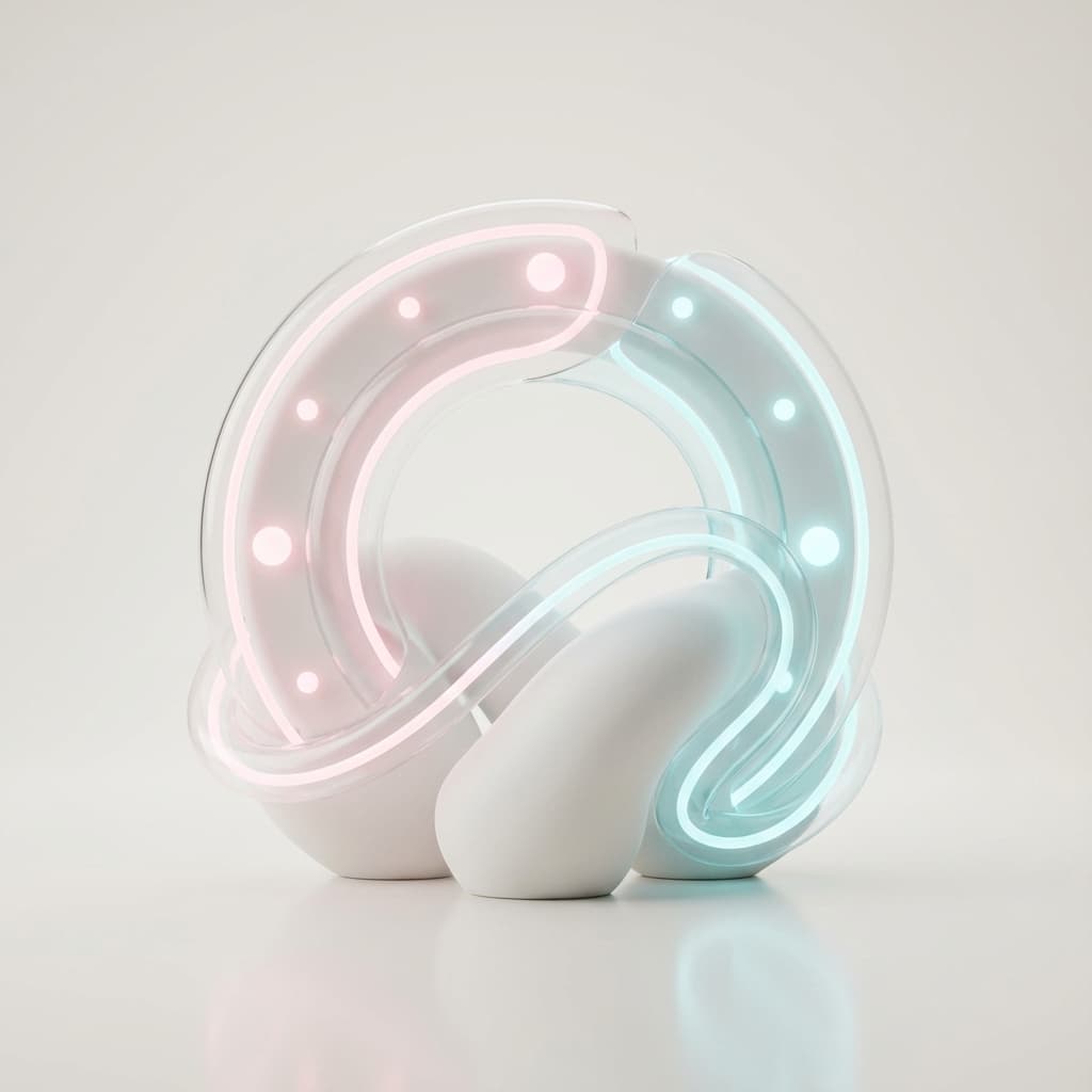 Abstract medical visualization of hormonal cycle