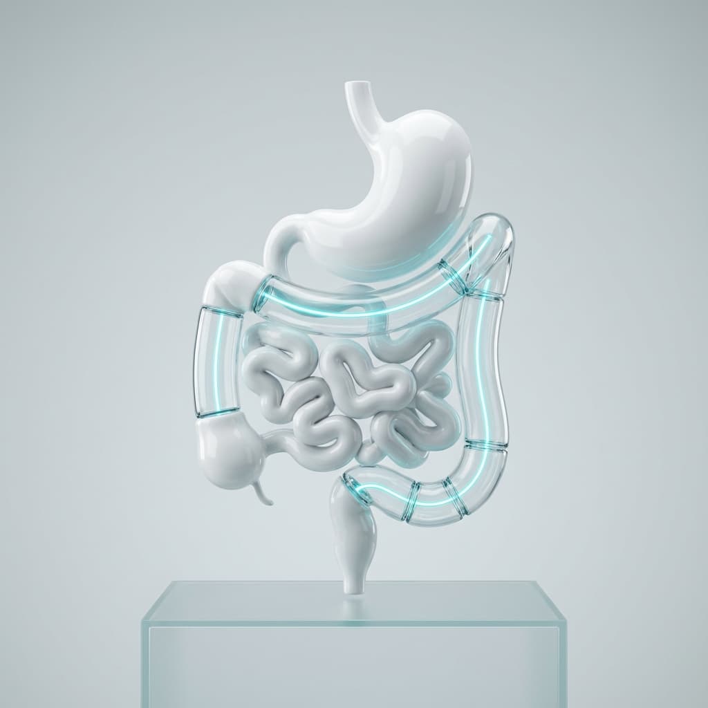 Abstract visualization of digestive comfort and relief