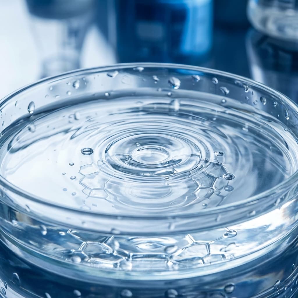 Pure water hydration visualization