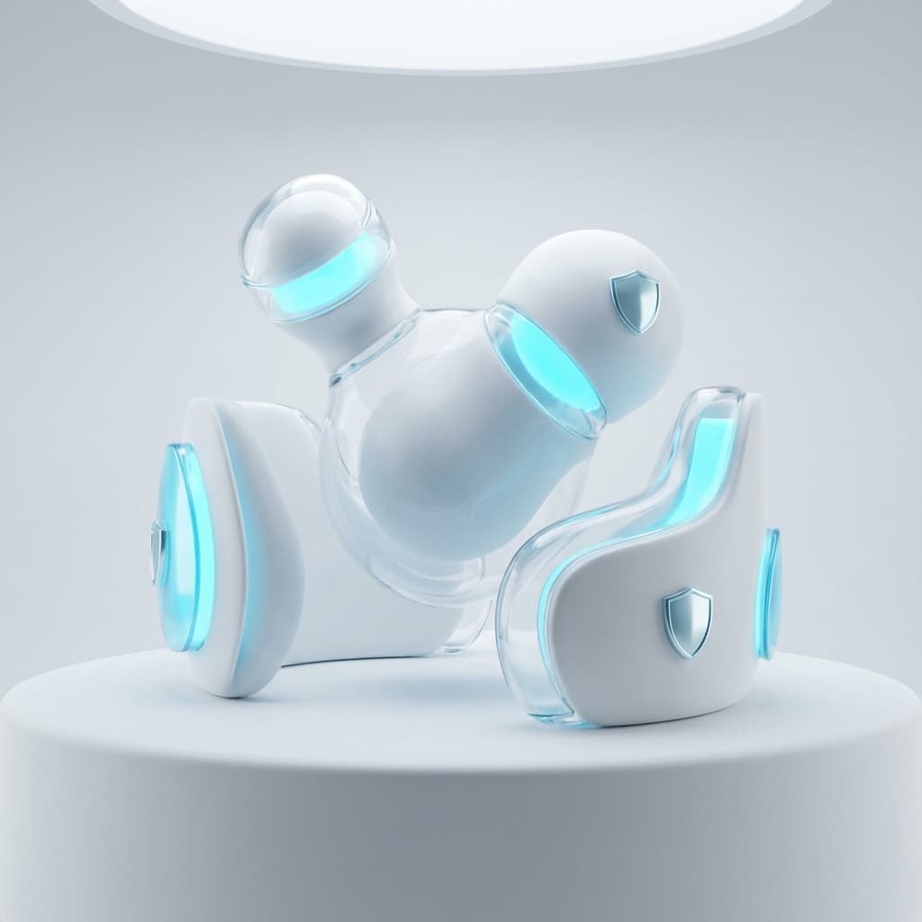 Abstract medical visualization of immune defense